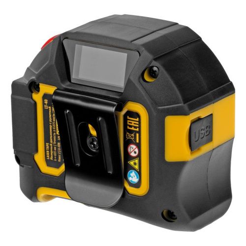 Лазерный дальномер с рулеткой LT-40, 5м x 19 мм, дальномер 40м, автомат. фиксация Denzel-Tehinstrument
