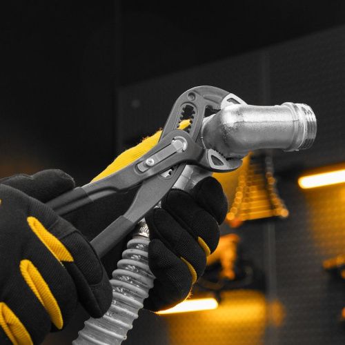 Клещи переставные, кнопочный механизм, обливные рукоятки, 250 мм Denzel-Tehinstrument