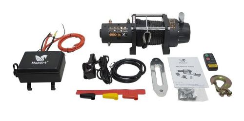Habert Лебедка электрическая 6000LB, синтетический трос-Tehinstrument