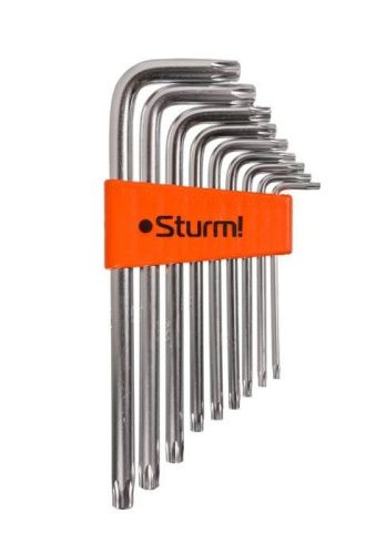 Набор ключей TORX, 9шт, T9-T50, CrV  Sturm-Tehinstrument