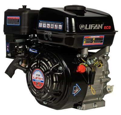 Двигатель Lifan 170F Eco, шлицевой вал-Tehinstrument