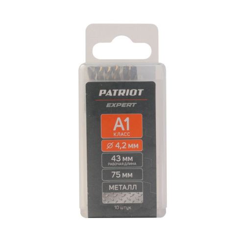 Сверло по металлу (4.2х75/43 мм, 10 шт.), PATRIOT-Tehinstrument
