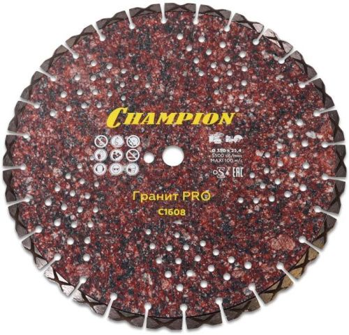 Диск алмазный CHAMPION гранит PRO Laser Granitek, С1608-Tehinstrument