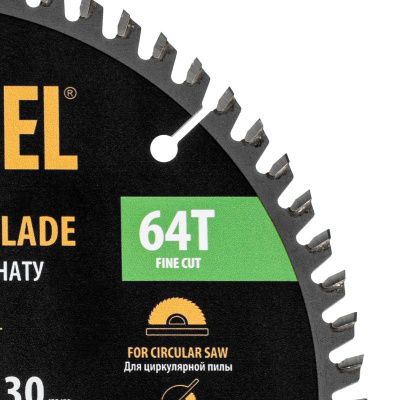 Пильный диск по ламинату ф210 х 30 мм, 64 зубьев Denzel-Tehinstrument