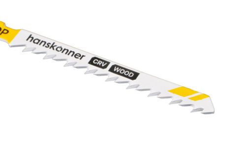 Пилки для лобзика по дереву 2шт, T144DP (дер 5-50мм, пласт&lt30мм) Hanskonner-Tehinstrument