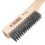 Щетка зачистная 5-и рядная, прямая проволока из нержавеющей стали с деревянной ручкой, EFP// Denzel-Tehinstrument