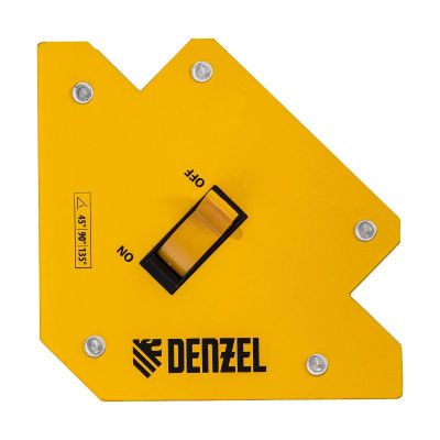 Фиксатор магнитный отключаемый для сварочных работ усилие 30 LB, 45х90х135 град. Denzel-Tehinstrument
