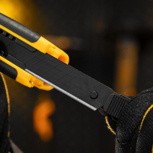 Лезвия, 18 мм, сталь SK4 - 0,5 мм, супер острые, многосегментные, 5 штук Denzel-Tehinstrument