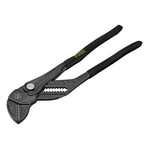 Клещи переставные, кнопочный механизм, обливные рукоятки, сантехнические, 250 мм Denzel-Tehinstrument