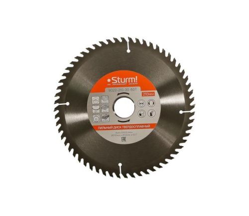 Пильный диск, размер 210x30x60 зубьев, твердосплавные напайки  Sturm-Tehinstrument