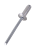 Заклёпки алюминиевые Вихрь 4,0х10 мм, 50 шт.-Tehinstrument