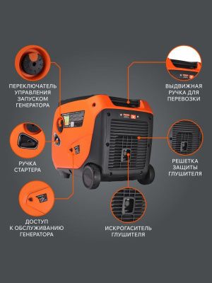 Генератор инверторный PATRIOT iGX 4000 AWSP-Tehinstrument