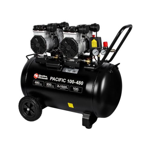 Компрессор поршневой безмасляный QUATTRO ELEMENTI PACIFIC 100-480-Tehinstrument