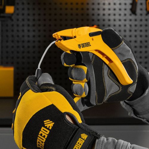 Щипцы для зачистки электропроводов, сечением 0,2-6 мм2, функция обрезания проводов Denzel-Tehinstrument