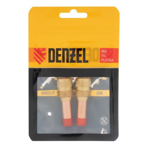 Держатель цанги с газовой линзой для электрода 2,4 мм, 2 шт Denzel-Tehinstrument