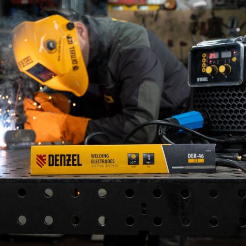 Электроды DER-46, диам. 3 мм, 1 кг, рутиловое покрытие Denzel-Tehinstrument