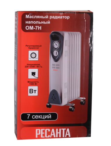Масляный радиатор РЕСАНТА ОМ-7Н-Tehinstrument
