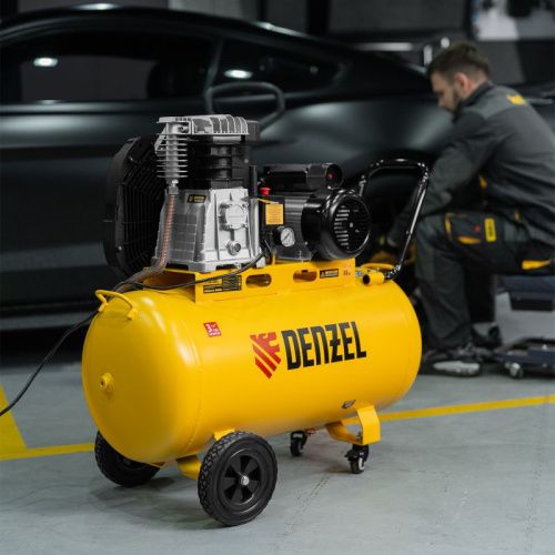 Компрессор воздушный ременной привод Denzel BCI 2200/100-Tehinstrument