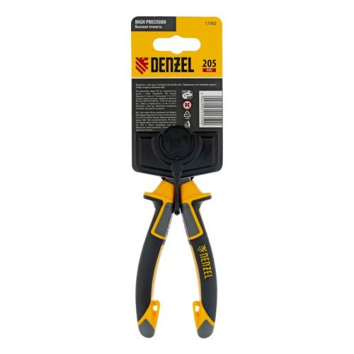 Длинногубцы прямые 205 мм, трехкомпонентные рукоятки Denzel-Tehinstrument