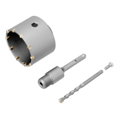Коронка по бетону в сборе, М22 х 80 мм, SDS Plus Сибртех-Tehinstrument