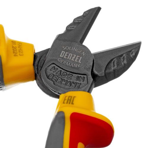 Бокорезы, диэлектрические рукоятки, до 1000 В, трехкомпонентные рукоятки, 160 мм Denzel-Tehinstrument