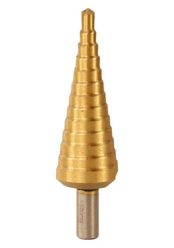 Сверло ступенчатое по металлу 6-30мм шаг 2мм HSS+TIN прямое  Sturm-Tehinstrument