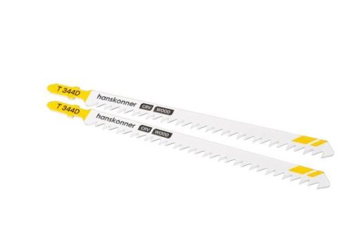 Пилки для лобзика по дер. 2шт быстр. Прям.рез (дер.10-70мм,фанер.10-30мм) Hanskonner-Tehinstrument