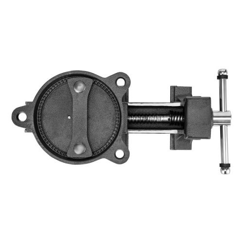 Тиски слесарные BVH-125, 125 мм, поворотные, стальная направляющая, с наковальней //Denzel-Tehinstrument