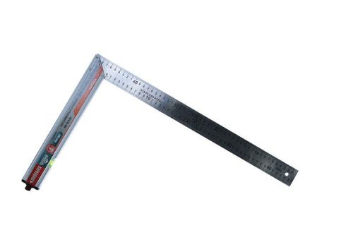 Угольник с уровнем и карандашом, 500мм, стальной, серия Кулибин,  Sturm-Tehinstrument