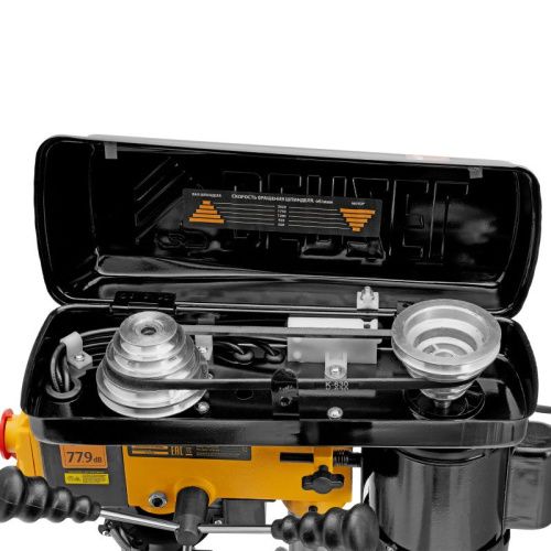 Станок сверлильный DDM-350L, 350 Вт, 13 мм, 5 ск., лазер, настольный Denzel-Tehinstrument