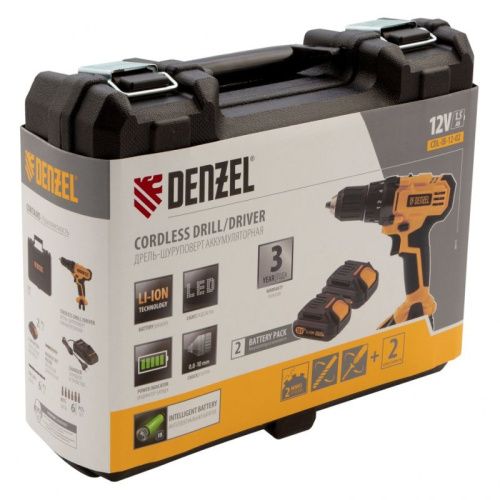Дрель-шуруповерт аккумуляторная Denzel CDL-IB-12-02-Tehinstrument