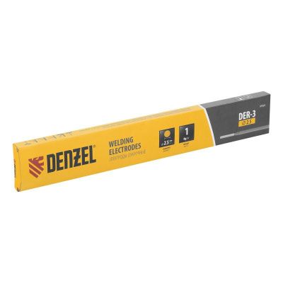 Электроды DER-3, диам. 2,5 мм, 1 кг., рутиловое покрытие Denzel-Tehinstrument
