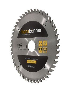 Пильный диск по дереву 200x32/30мм, 48 зубьев, Hanskonner-Tehinstrument