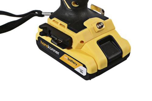 Аккумуляторный шуруповерт Hanskonner HCD1865BLC Unibattery-Tehinstrument