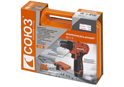 Аккумуляторный шуруповерт СОЮЗ ДШС-12-1Л-Tehinstrument