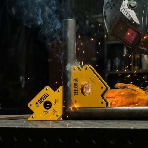 Фиксатор магнитный для сварочных работ усилие 75 LB Denzel-Tehinstrument