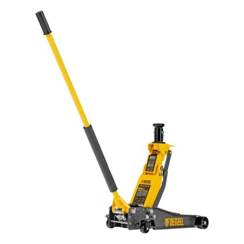 Домкрат гидравлический подкатной, 2/3 т, 98-770 мм, быстрый подъем, низ. подхват, проф, SUV Denzel-Tehinstrument