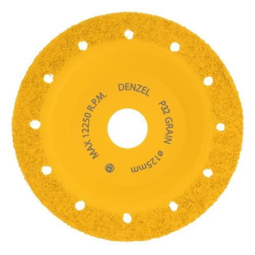 Чашка твёрдосплавная зачистная Denzel,125 мм, плоская, мелкое зерно #32-Tehinstrument