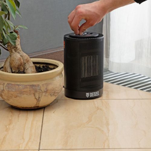 Тепловентилятор керамический Denzel DTFC-1200S черный-Tehinstrument