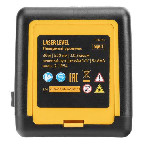 Лазерный уровень DQB-T, 30 м, зеленый луч, батарейки, штатив Denzel-Tehinstrument