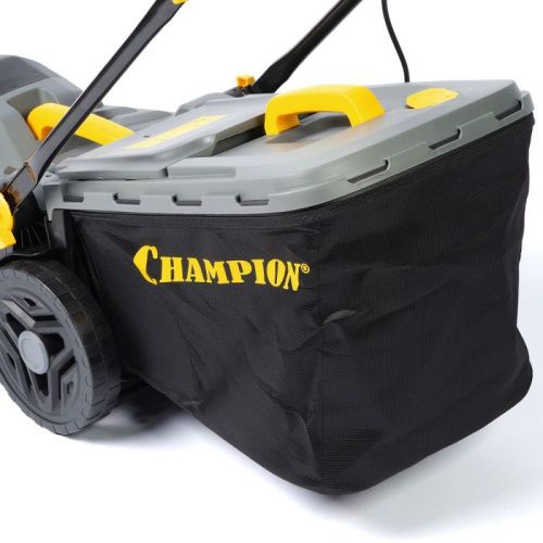Газонокосилка эл. CHAMPION EM3816 (1,6 кВт пласт.+ткань травосб. 42л ширина 380мм 30-75мм, 11,3кг)-Tehinstrument