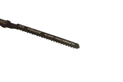 Пилки для лобзика по дереву T119BO, 5 шт, 76х51мм, шаг зуба 2мм, быстрый фигурный рез, HCS,  Sturm-Tehinstrument