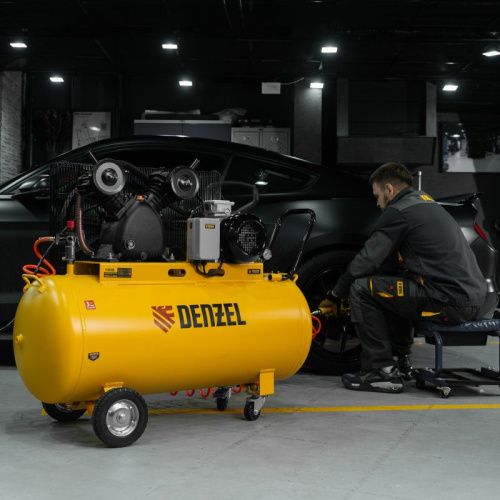 Компрессор воздушный ременной привод Denzel BCV 4000-T/200-Tehinstrument