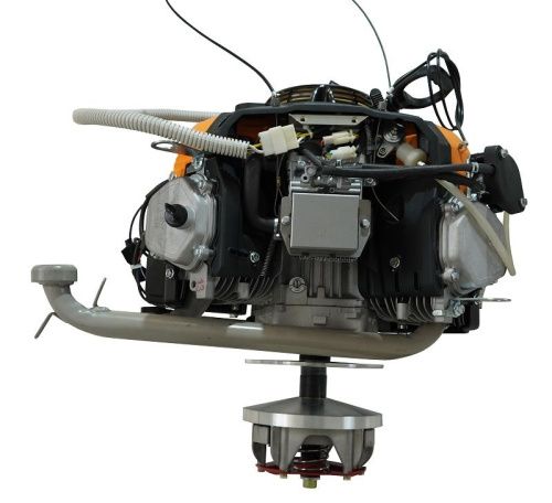 Двигатель Lifan LF2V80F-A (4500), 29 л.с. D25 20А (вариатор+провода+выхлопн система) на Буран-Tehinstrument