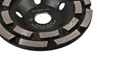 Чашка алмазная, шлифовальная, Extreme, 125x22мм, 2 ряда, Hanskonner-Tehinstrument