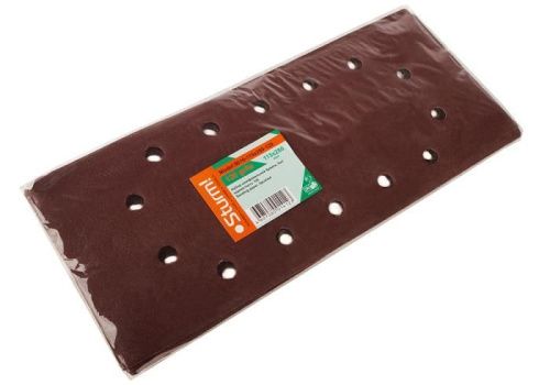 Шлифбумага, 115x280мм, Р120, 5 шт, 14 отверстий для удаления пыли,  Sturm-Tehinstrument
