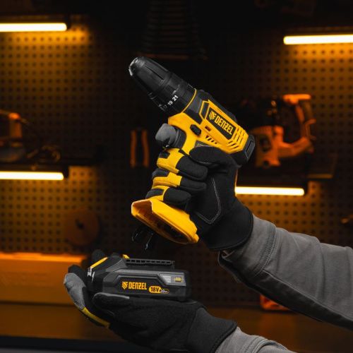 Дрель-шуруповерт аккумуляторная ударная Denzel CID-18-0-Tehinstrument