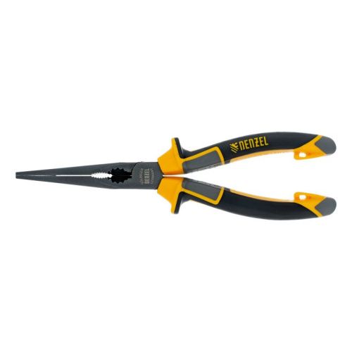 Длинногубцы прямые 205 мм, трехкомпонентные рукоятки Denzel-Tehinstrument