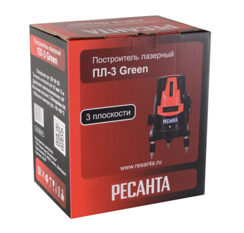 Построитель лазерный Ресанта ПЛ-3 Green-Tehinstrument