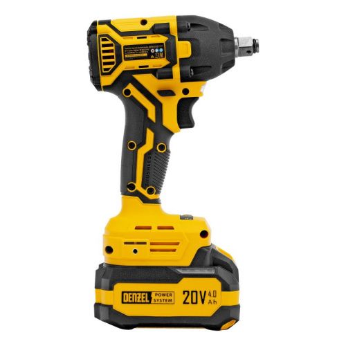 Гайковерт ударный аккумуляторный бесщет. CIWH-BL-20-350, Li-Ion, 20 В// Denzel-Tehinstrument